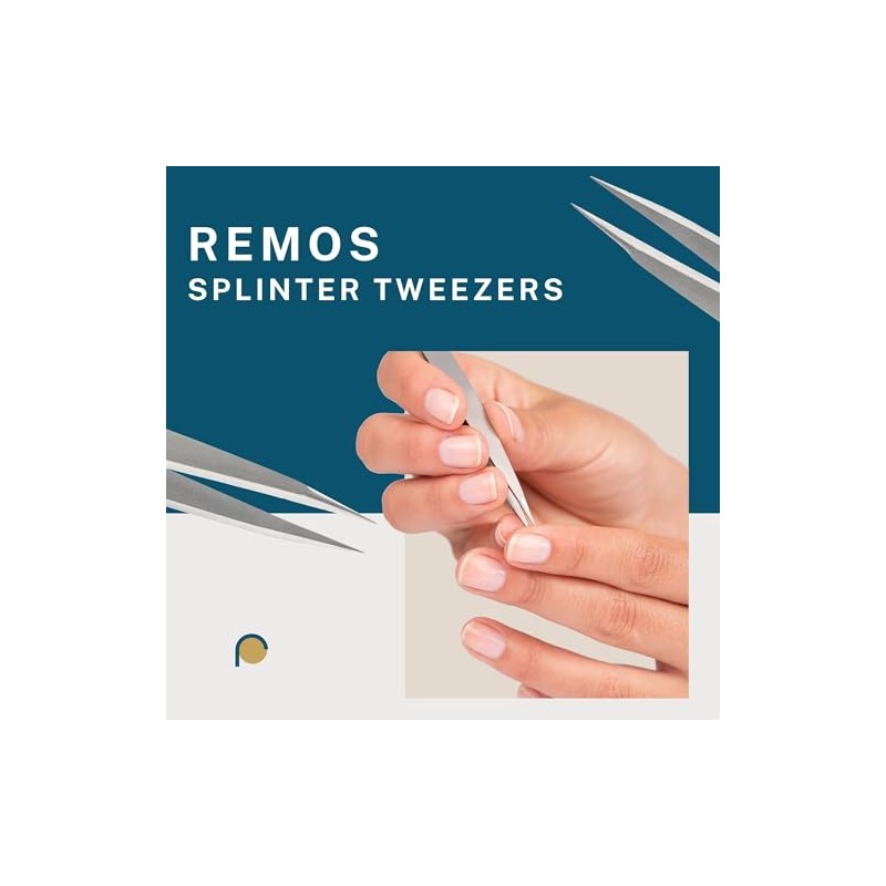 REMOS Tweezer Set 3 Pieces with Eyebrow, Splinter & Combination