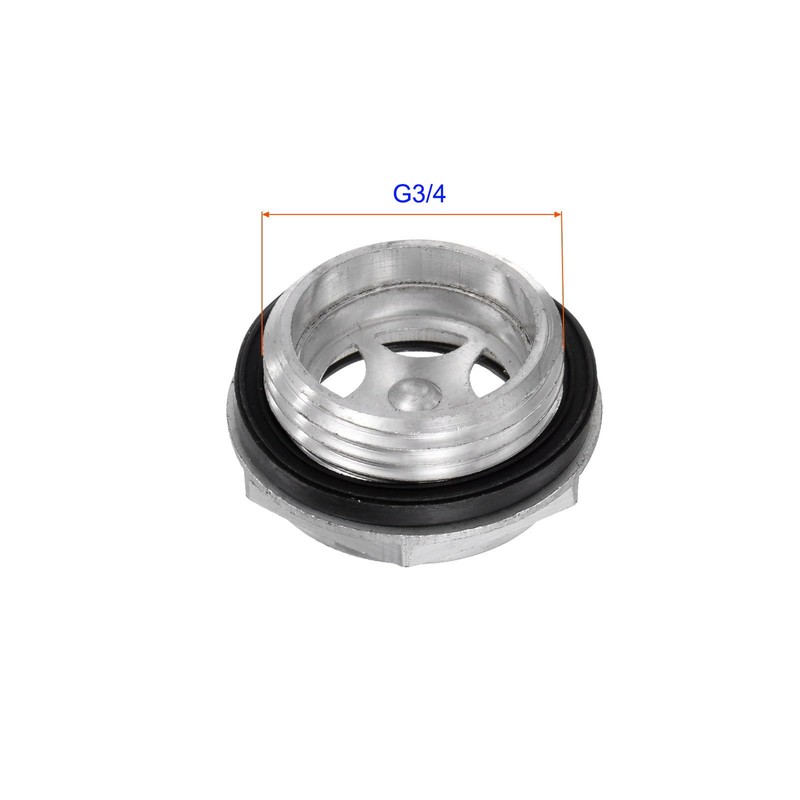 Air Compressor Oil Level Gauge Sight Glass Aluminum & Organic