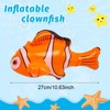 SAIIURV 3 Pcs Inflatable Clown Fish, Inflatable Pool Toy Fish,
