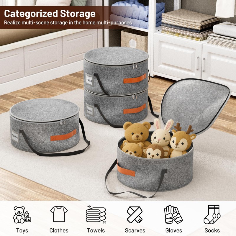 SLEEPING LAMB Cowboy Hat Box for Travel and Storage, Collapsible