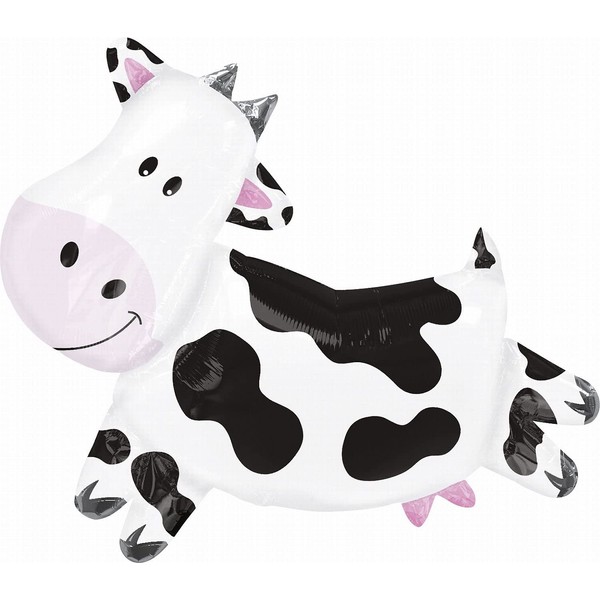 Anagram Cow Shape Mylar Foil Balloon, 30" Inches