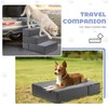Foldable 18 Inch Wide 3 Step Wide Dog Stairs for
