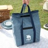 MOZ 2-Tier Picnic Lunch Box with Denim Cooler Bag 12.8