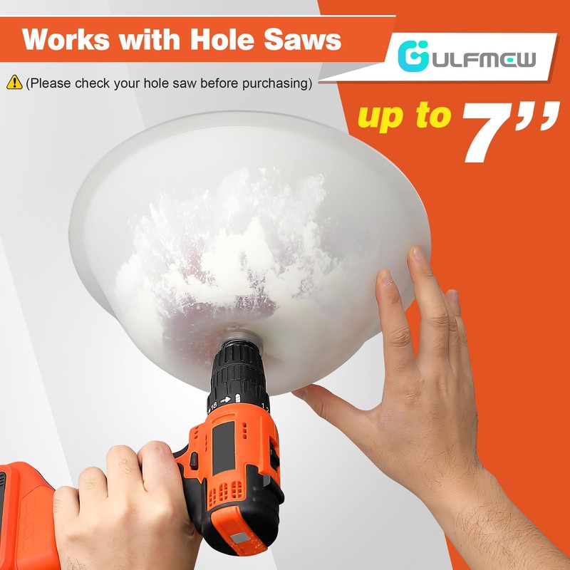 Gulfmew 1 Pack Drill Dust Bowl & Hole Saw Dust
