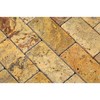 Scabos Travertine 2 X 4 Brick Mosaic Tile, Tumbled (Box