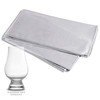 CairnCloth Large Microfiber Glassware Polishing Cloths (2 Pack Grey)