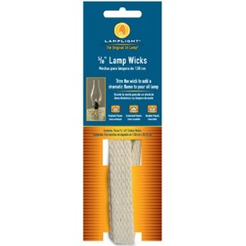 Lamplight Replacement Cotton Flat Wick - 5/8", 3pk