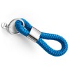 Key pendant with silver metal in maritime design made of