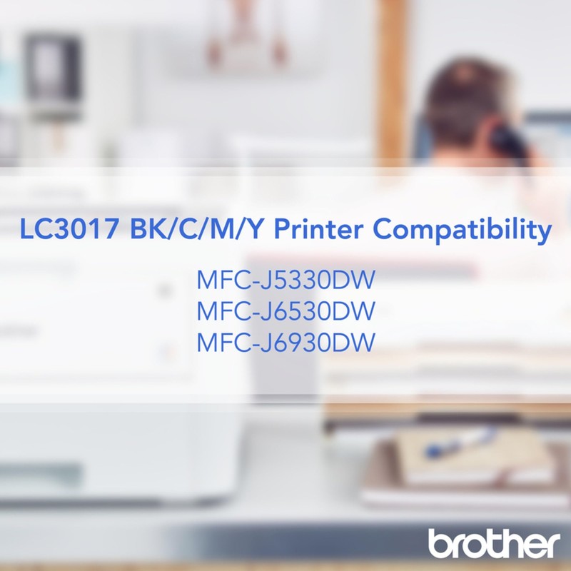 Brother LC3017BK Cartucho Negro, Brother, Negro,