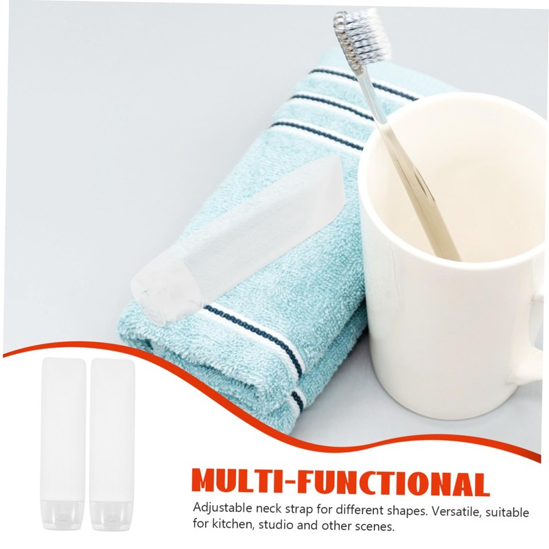 Healeved 30ml Mini Travel Bottles for Toiletries 6pcs Squeeze Bottles