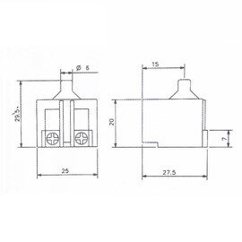 2 Pack Angle Grinder Switch, Handheld Angle Grinder Accessories Push Buttons Switch FA2-6/2W 6-100