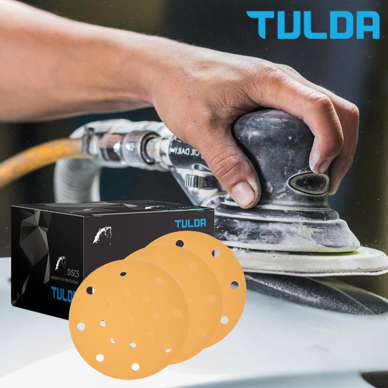 Tulda Sanding Discs P320 Orbital Sander Pads 6" 150mm 15