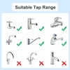 iwiio Kitchen Tap Hose Connector, Garden Hose Pipe Connector, Tap