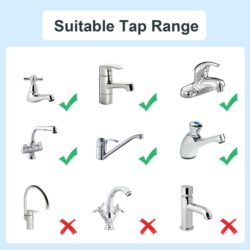 iwiio Kitchen Tap Hose Connector, Garden Hose Pipe Connector, Tap