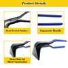 ORIGINTECH 3-Piece Hand Seamers Sheet Metal Tools, Straight, 45°, and