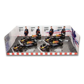 Bburago F1 1/43 Red Bull Racing Set of 4 / 2023 RB19 Max Verstappen - 2023 RB19 Sergio Perez - 2023 Miami GP RB19 Max Verstappen - 2023 Miami GP RB19 Sergio Perez
