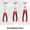 [3 PCS] Universial Tool Kits 6.5" Pliers Set with Linesman