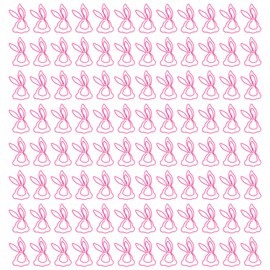 100Pcs Kids Paper Clips Bunny Style Strong Metal Exquisite Color Widely Used Cute Paper Clips for Work Study Reading