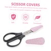 WOONEKY 2pcs Leather Scissor Protective Sleeves for Safe Storage Glitter