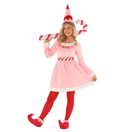 Morph Women's Christmas Elf Costume, Elf Dress, Women's Christmas, Elf Costume, Women's Christmas, Pink Elf Dress, Christmas - L