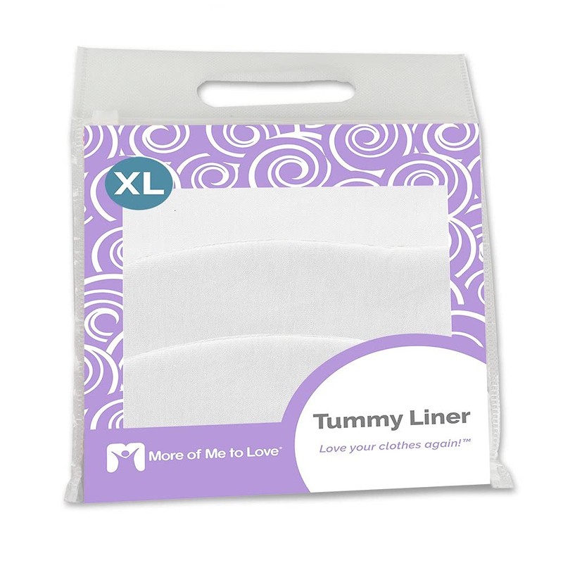 Cotton Tummy Liner, XL, White, 3-Pack by More of Me