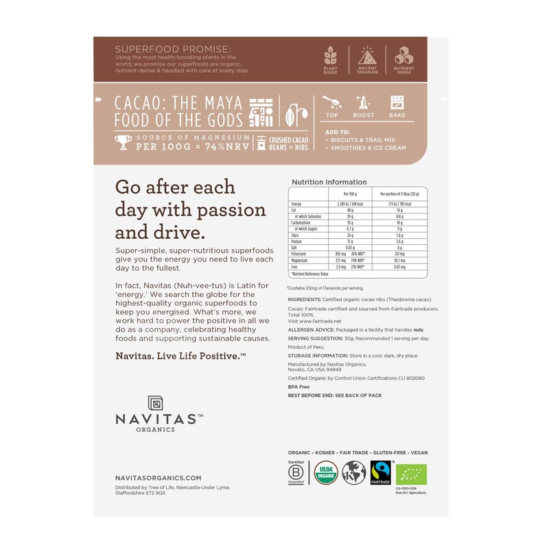 Navitas Cacao Nibs 227g