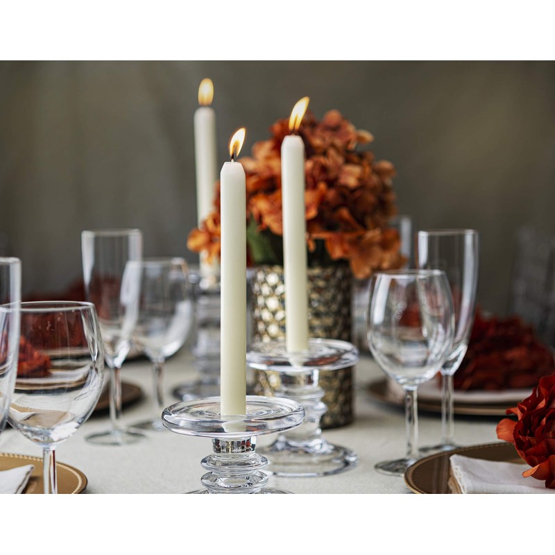 BOLSIUS Ivory Dinner Candles - 10 Pack Unscented 9 Inch