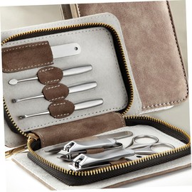 Beavorty 1Set Professional Nail Clippers Durable Stainless Steel Manicure Tools for Adults Complete Grooming Kit with Nail File for Personal and Professional Use