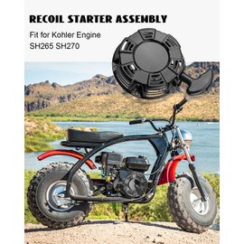 JUWEVAZU 18-165-05-S Recoil Starter Fit for Kohler 3000 Series Engine SH265 SH270 196cc, Replace Pull Start Assembly 18 165 05 S 18 165 05-S