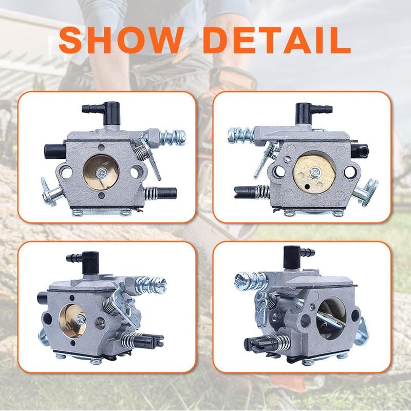 Mtanlo Carburetor Kit, 45cc 52cc 58cc Chain Saw Carburetor 4500