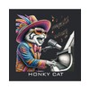 4X-Large Black Mens Honky Cat Funny Elton Cat Playing The
