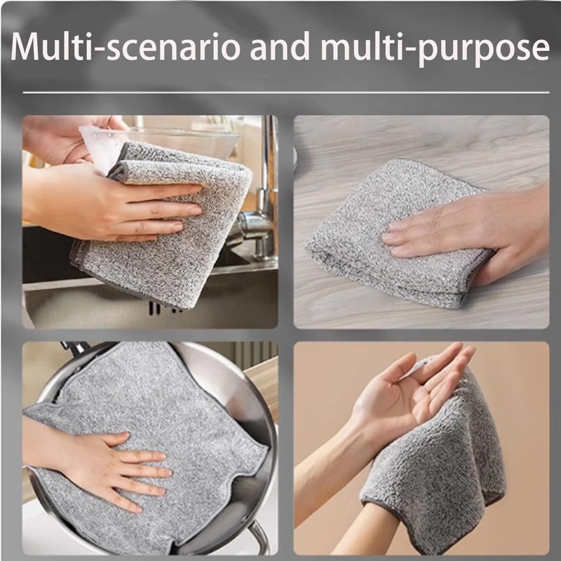 Microfibre Cloth, Microfibre Cleaning Cloths Multifunctional Reusable Cleaning Cloths Dish