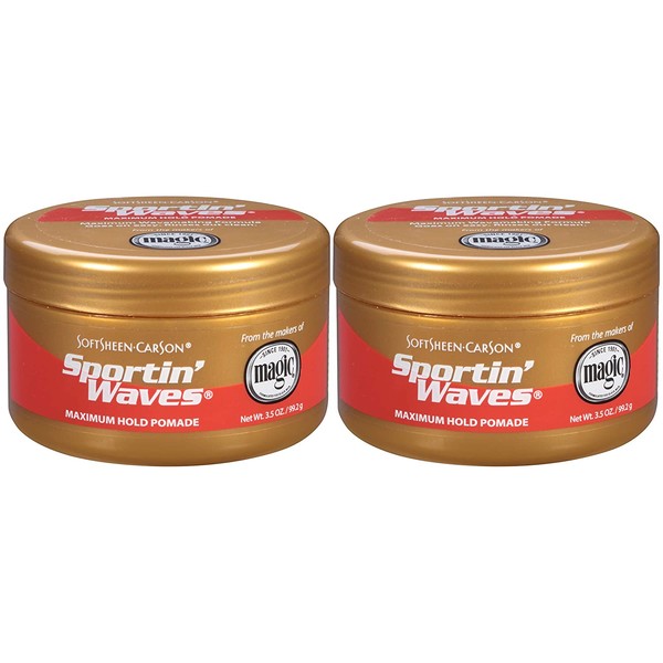 Softsheen Carson Sportin' Waves Maximum Hold Pomade, 2 Count