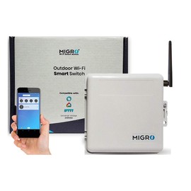 WiFi Relay 4 Pole 50A Lights, 40A Wireless Pump Spa Control 220V Smart Home Switch Timer, Works with Different Smartphone Apps