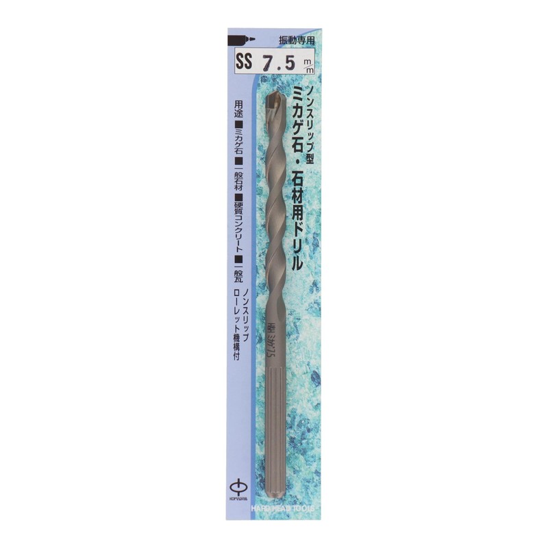 Sankyo Corporation SS-7.5 H&H Non-slip Mikage Stone Drill 0.3 inches