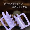 Double Push Massager, Non Slip, Unisex, Purple with Handle, Easy