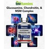 tnvitamins Glucosamine Chondroitin MSM Capsules, 240 Count | 4,000 mg