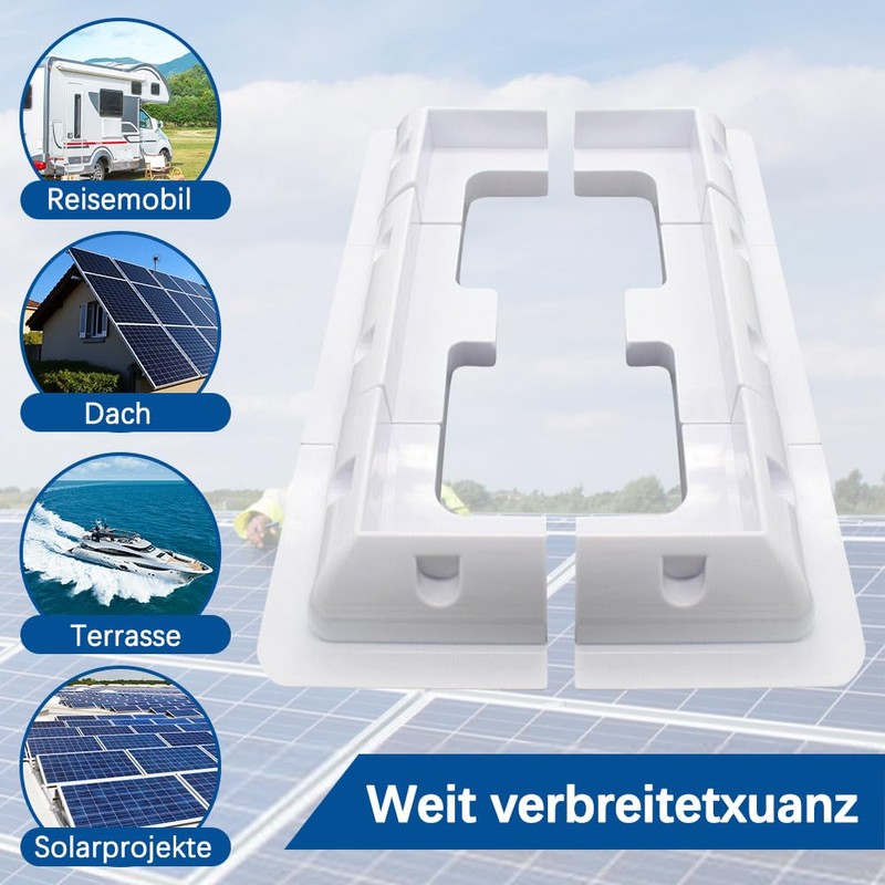 Slocable Solar Panel Brackets, Pack of 4 ABS Solar Panel