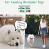 YAUYIK Pet Feeding Reminder, Magnetic Reminder Sticker, AM/PM Daily Indication