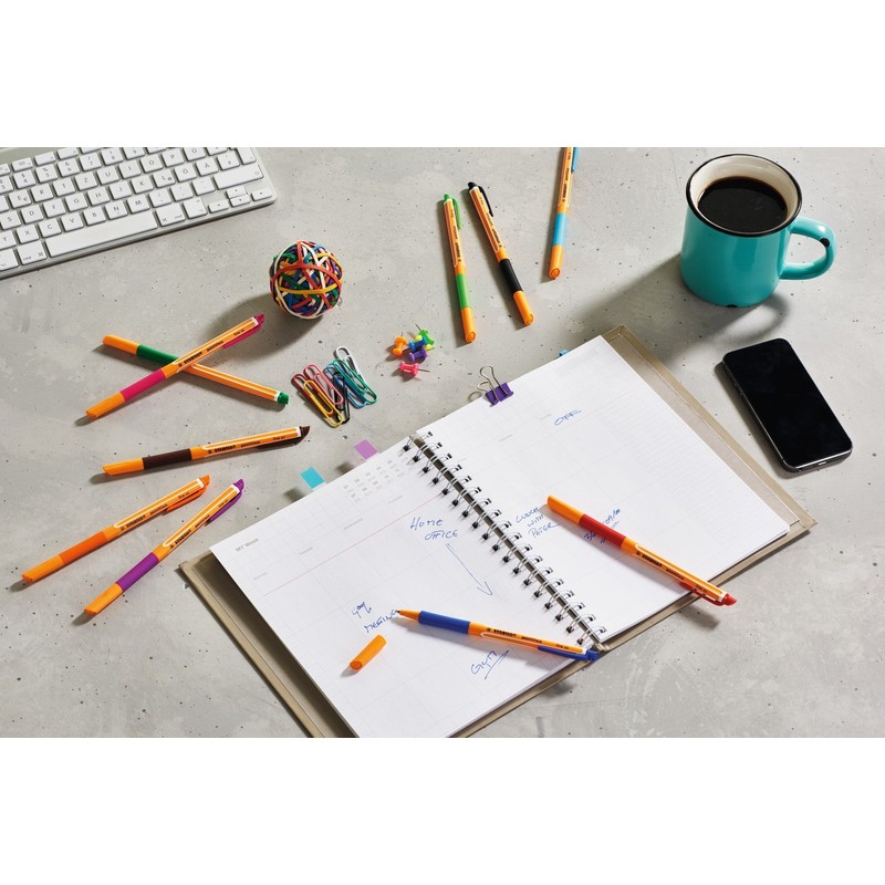 STABILO pointVisco Rollerball Pen Case of 12 with 10 Different