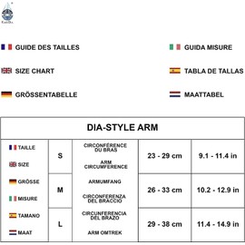 Dia-Style Guardian Enlite Medtronic Sensor Cuff Elastic Band for Blood Glucose Monitor, Bark (M(26-33cm)