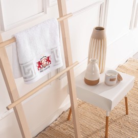 BZ Luxury Bath Towels Set 500 g Made of High-Quality Bamboo and Cotton, Super Soft, Absorbent and Durable, Shower Towel for Guests, Oeko-Tex Certified (White, 1)