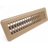 2" X 14" Floor Register with Louvered Design - Fixed