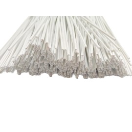 11" Plastic Twist Ties, Garden Plant Twist Tie Cable Tie, Plastic Cable Ties for Bread Candy Bags, Gift Bags (White,11")