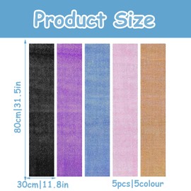 5pcs African Wash Net,Long African Net African Net Sponge with Knots Durable and Practical African Sponge Both Boys and Girls Use Make Skin Smoother