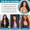 SOSATISFY 13x6 Deep Wave Lace Front Wigs Human Hair 200
