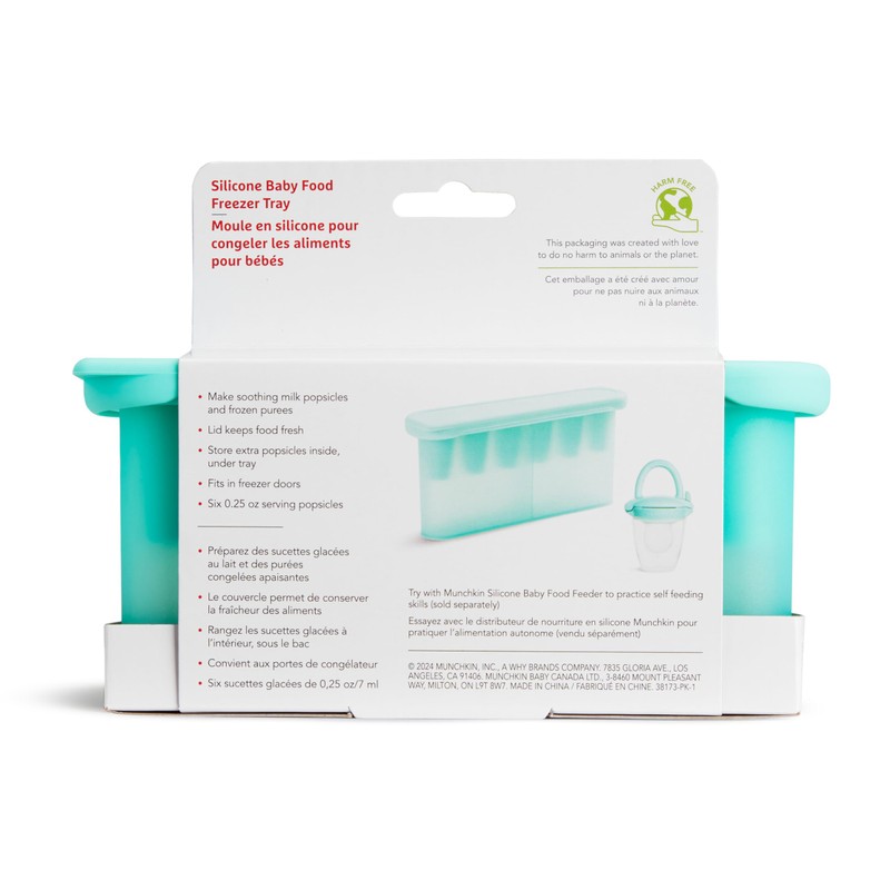 Munchkin® Silicone Baby Food Freezer Tray with Lid - Baby