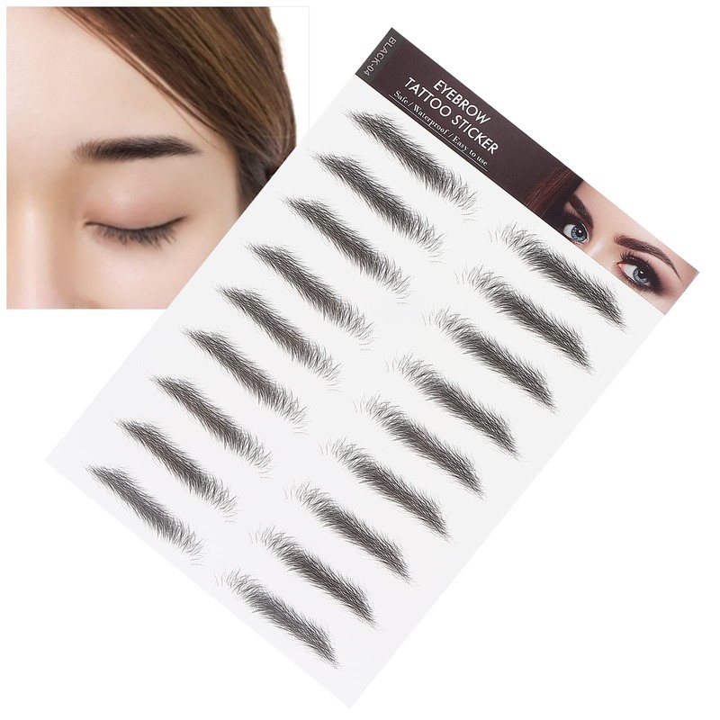 Eyebrow Tattoo Stencil, 6D Eyebrow Tattoo Sticker, Eyebrow Shaping Stencils,