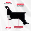 JJUNW 2Pcs Men's Beard Shaping Tool With Inbuilt Comb, Clear