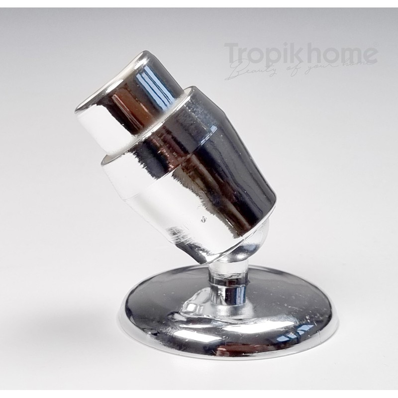 Inclined Wall Mount Ø27mm Shower Curtain Rod Adapter For Universal